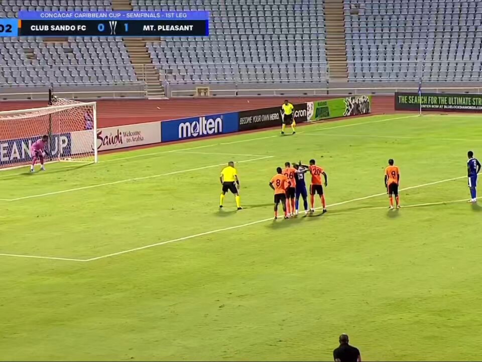 Caribbean Cup semifinal penalty