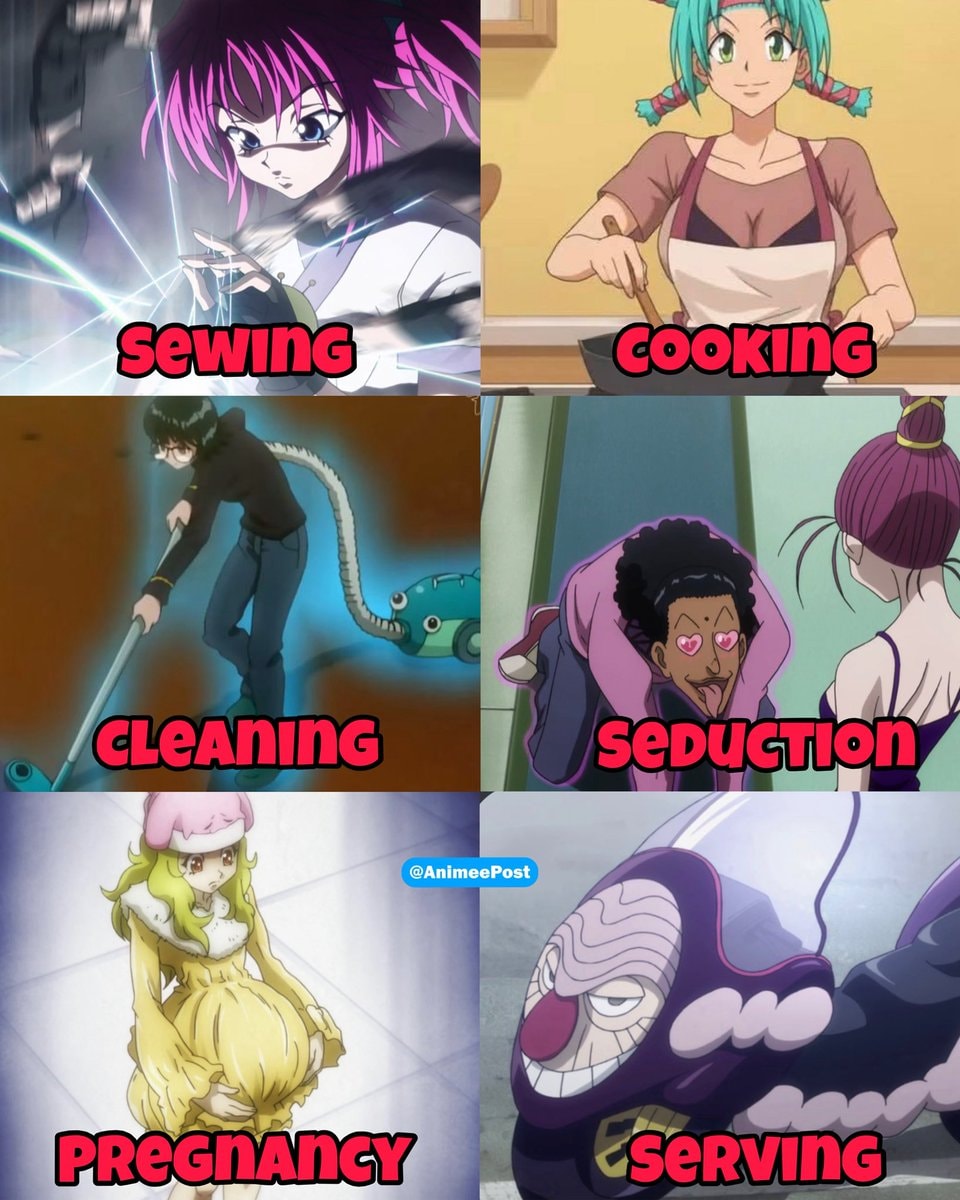 Hunter x Hunter female Nen abilities meme