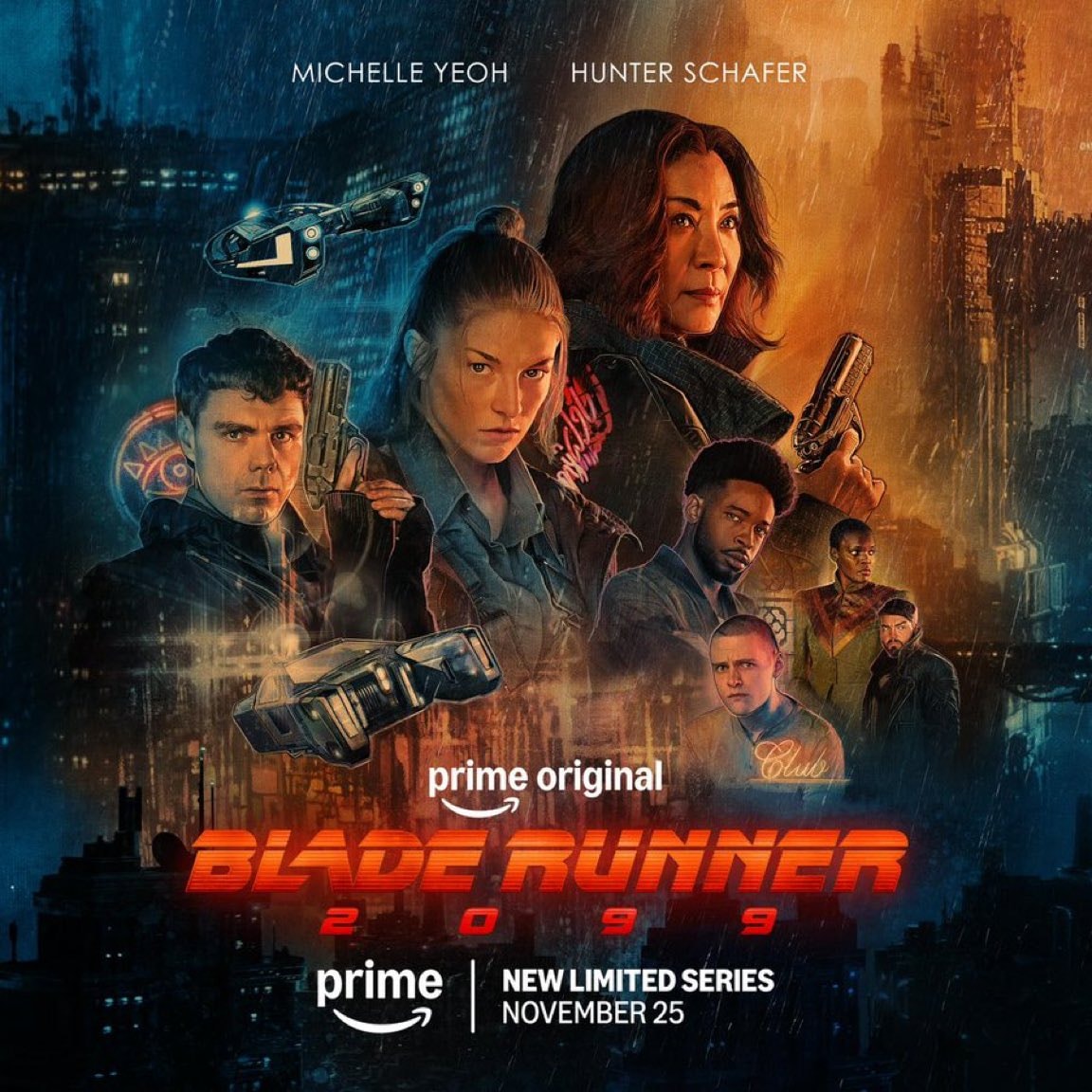 Blade Runner 2099 poster with Michelle Yeoh and Hunter Schafer