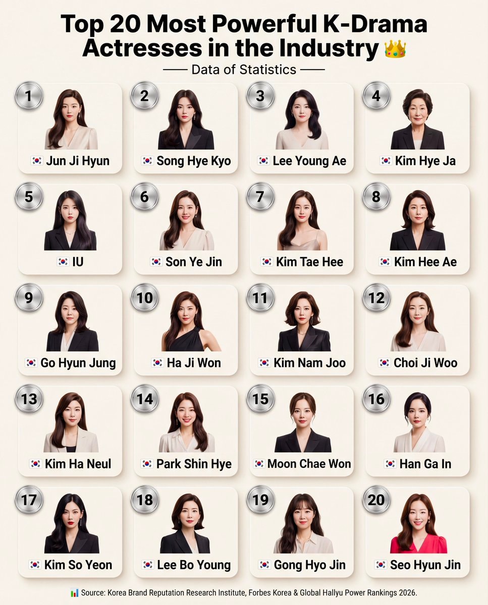 Top 20 Powerful K-Drama Actresses Ranked