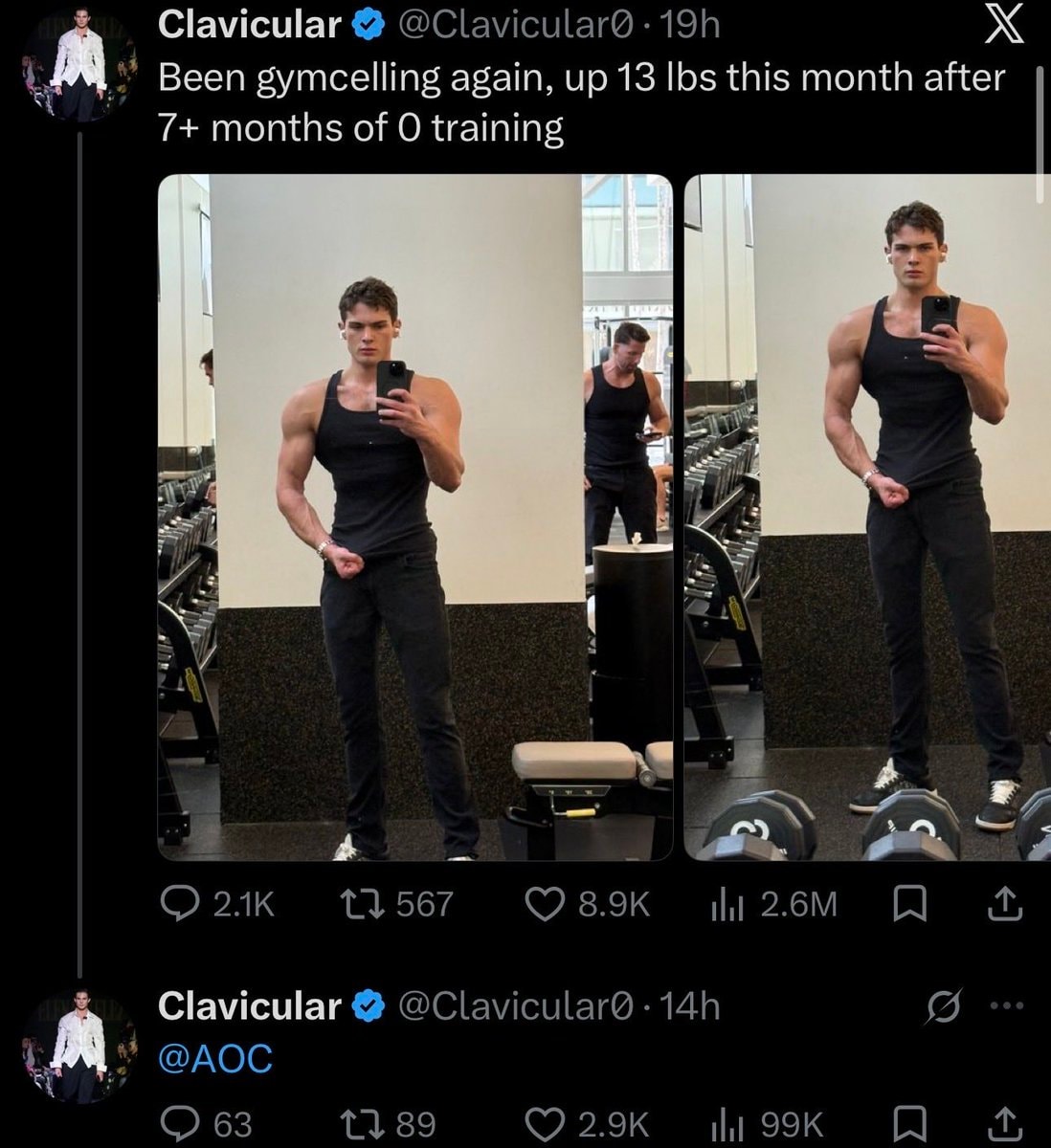 Clavicular gym update Clavicular gym update
