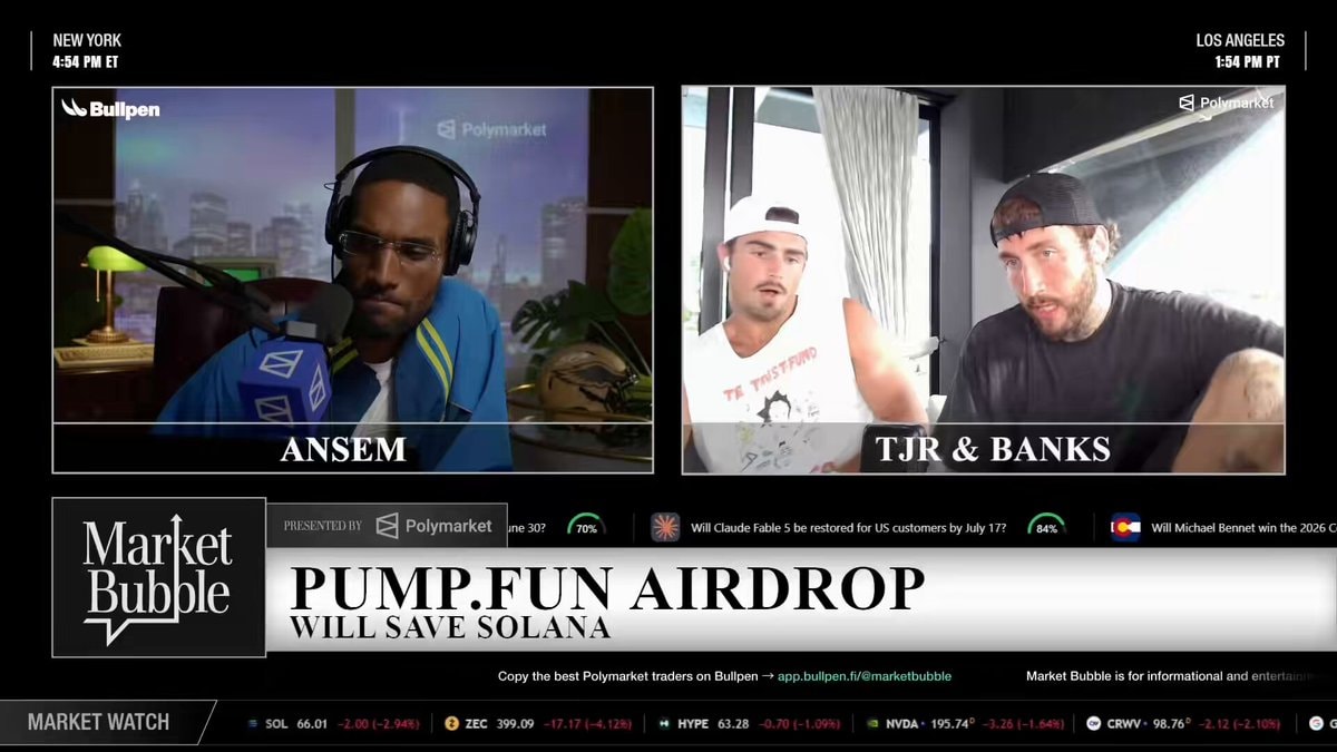 TJR and Ansem on Pump Fun fumble