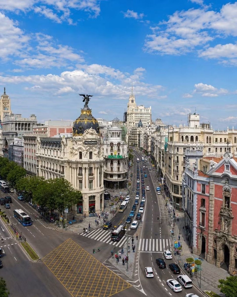 Madrid Spain city street