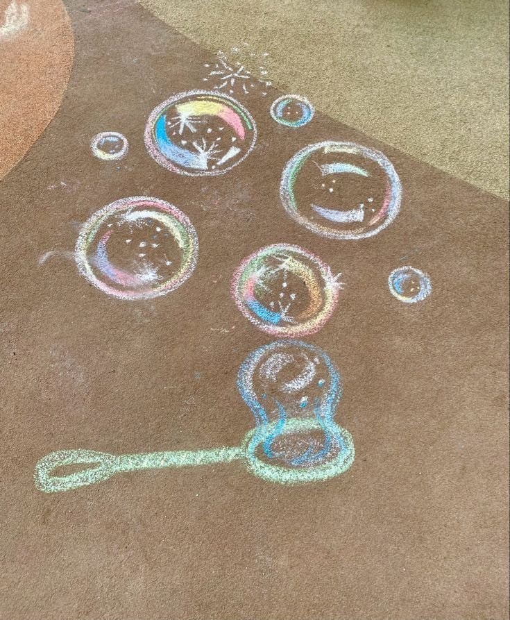 Chalk bubble art