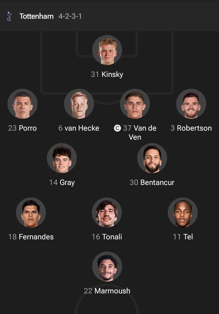 Tottenham second half meetup