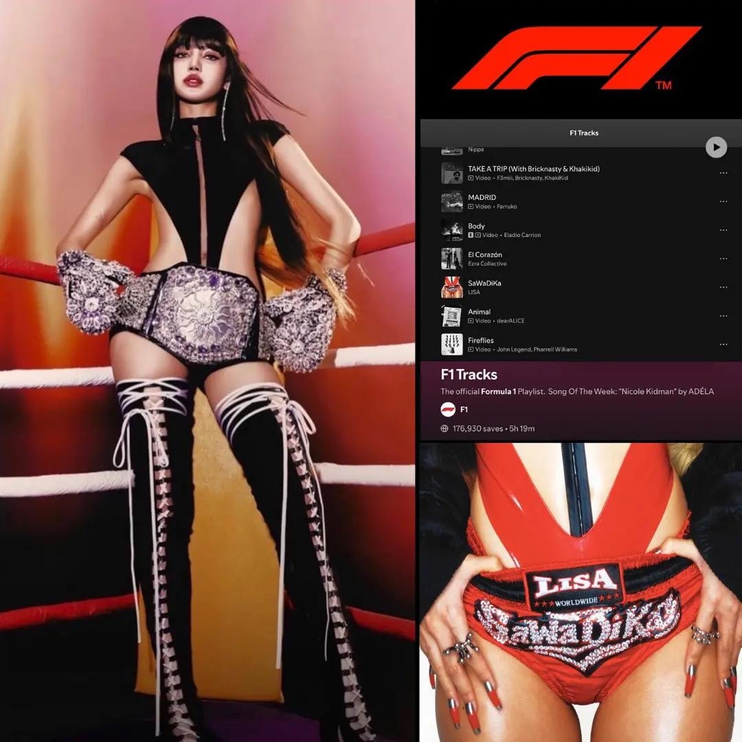 Lisa Blackpink F1 Nicole Kidman ADÉLA