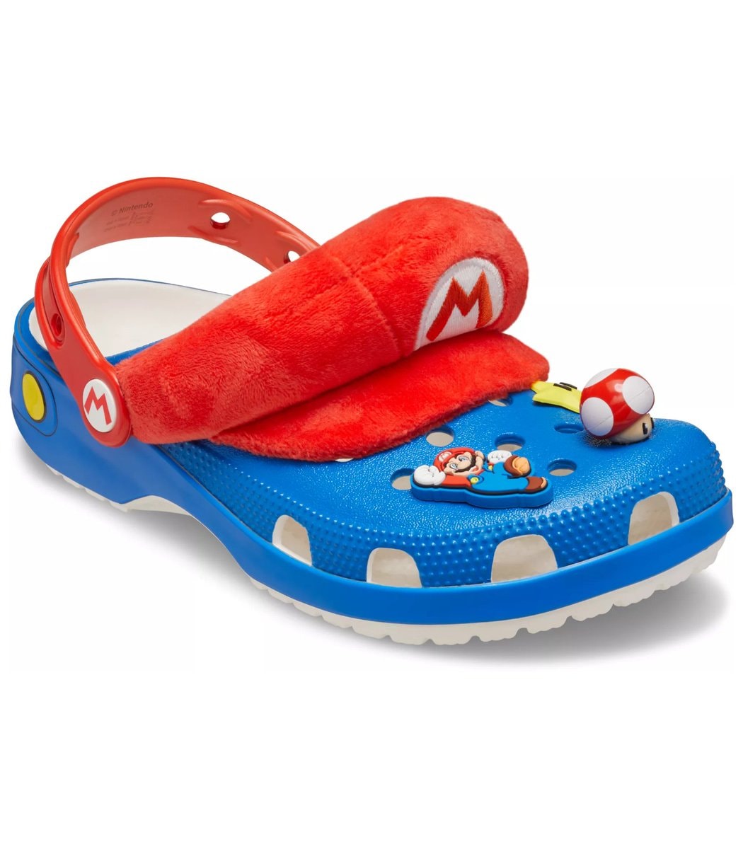 Crocs Super Mario blue shoe