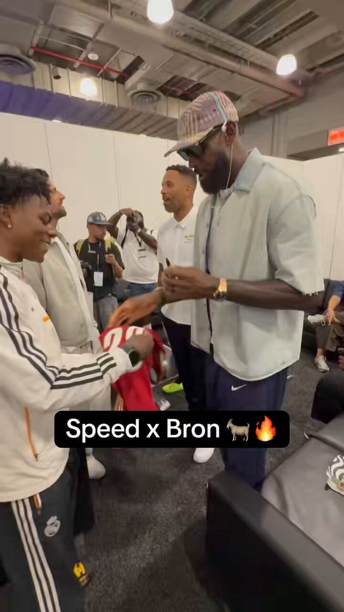 IShowSpeed LeBron James Novak Djokovic Fanatics Fest