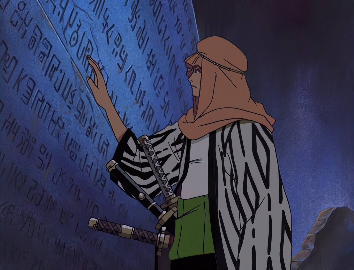 animated character with headscarf