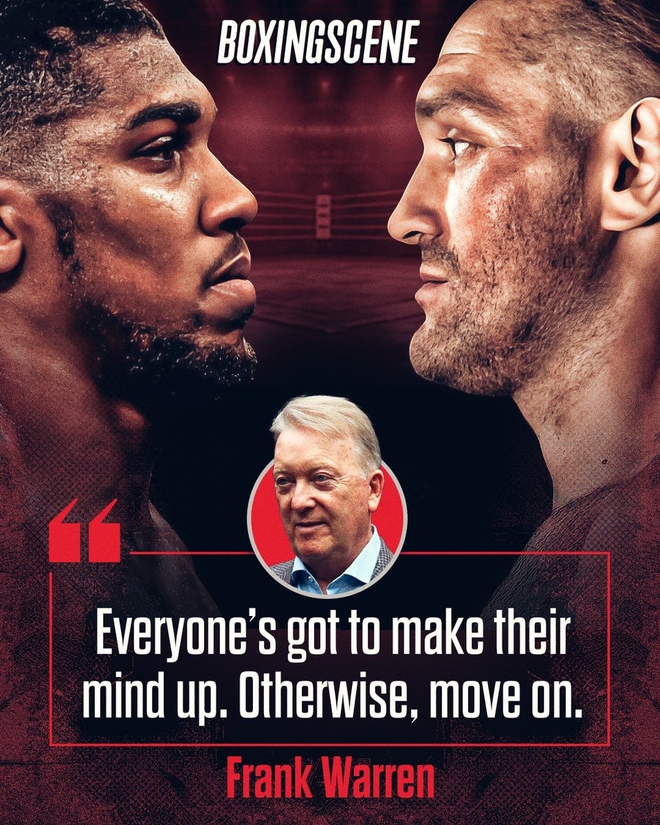 Frank Warren on Fury Joshua fight location