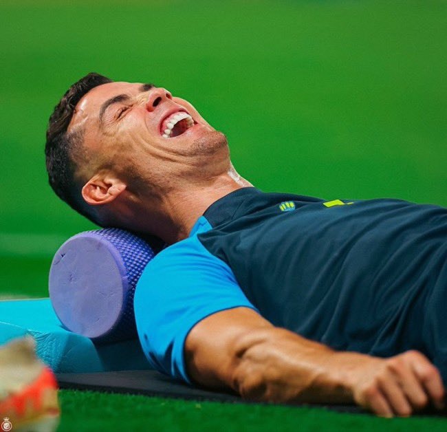 Cristiano Ronaldo celebration 😂 (photo 2 of 2)