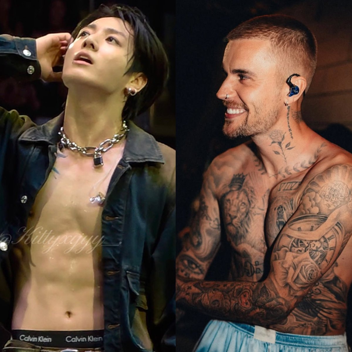 Jungkook reacts to Justin Bieber