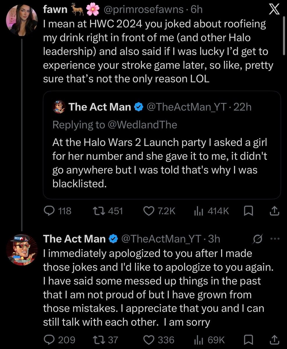 The Act Man apologizes again