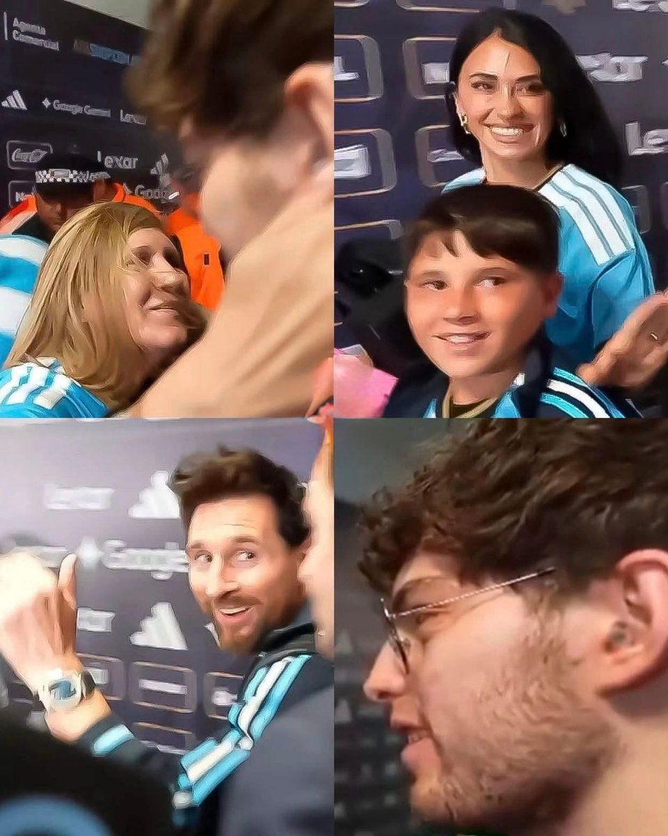 Lionel Messi family fan moment