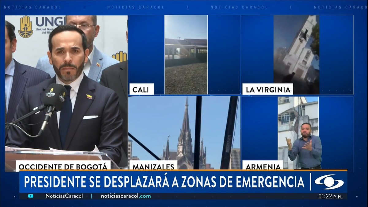 Colombia earthquake damage report