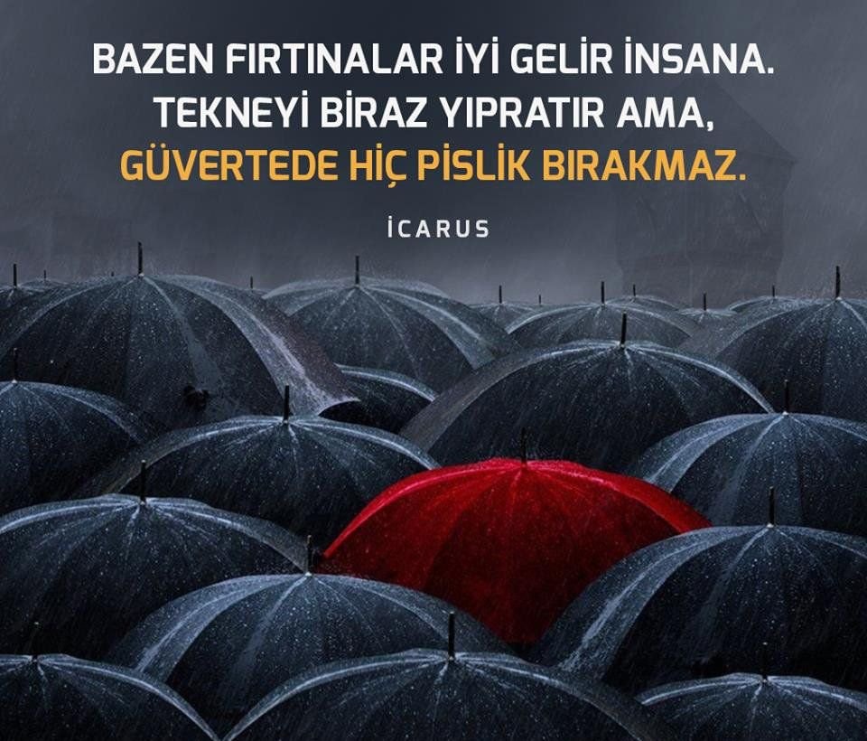Icarus quote about storms