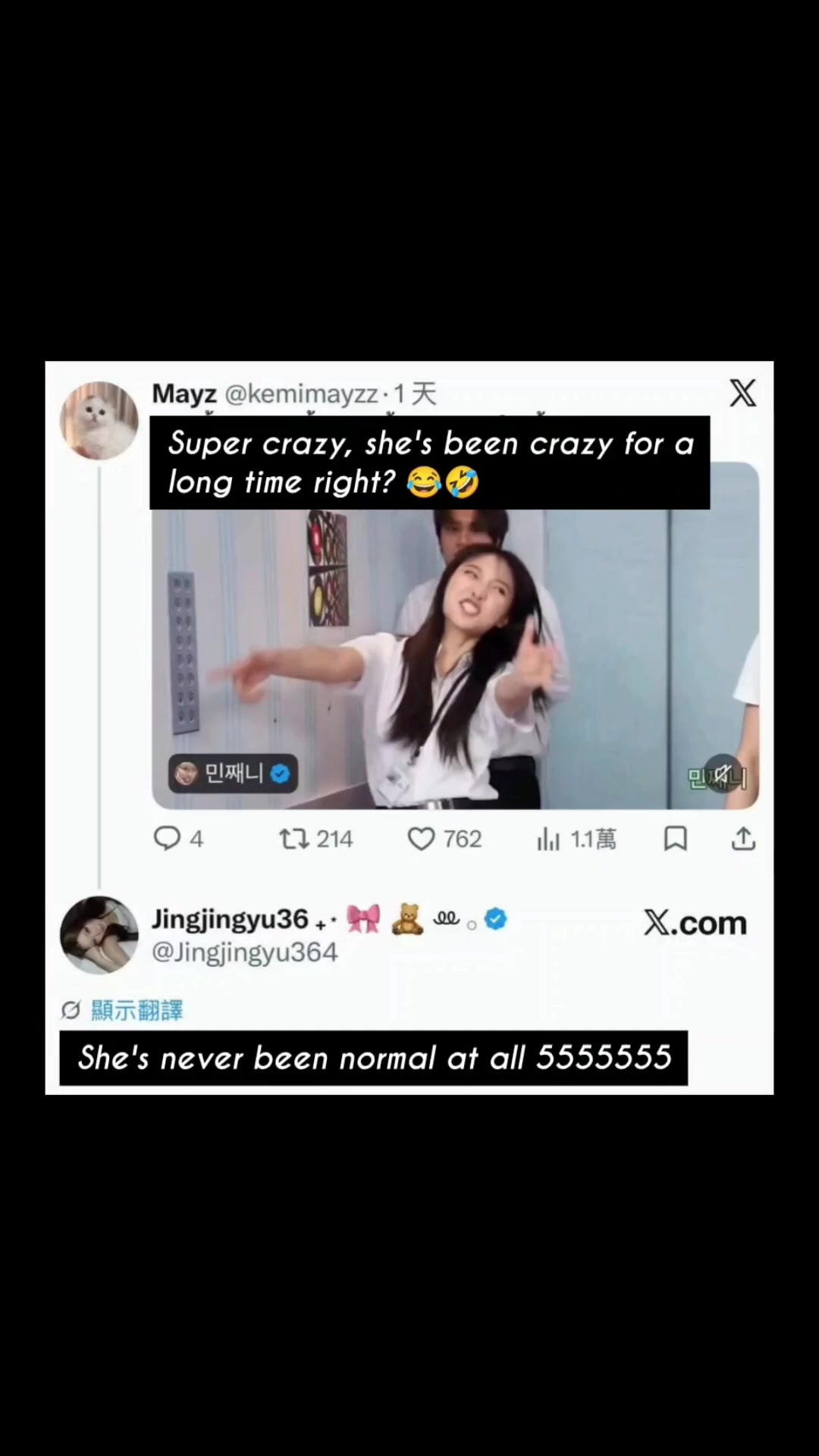 crazy personality moment