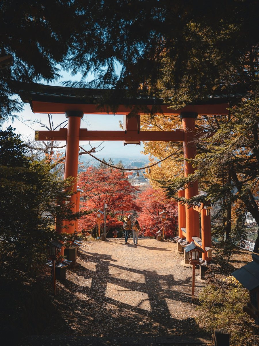 Yamanashi Japan torii gate