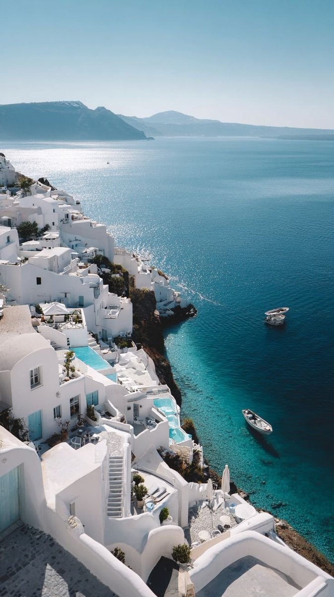 Santorini Greece coastal village