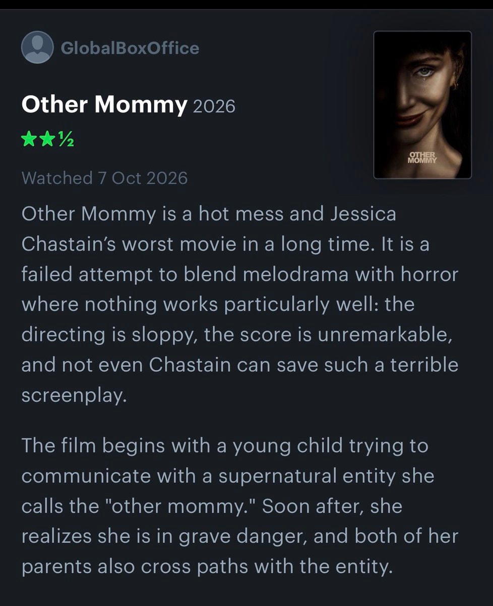 Other Mommy Jessica Chastain review Other Mommy Jessica Chastain review