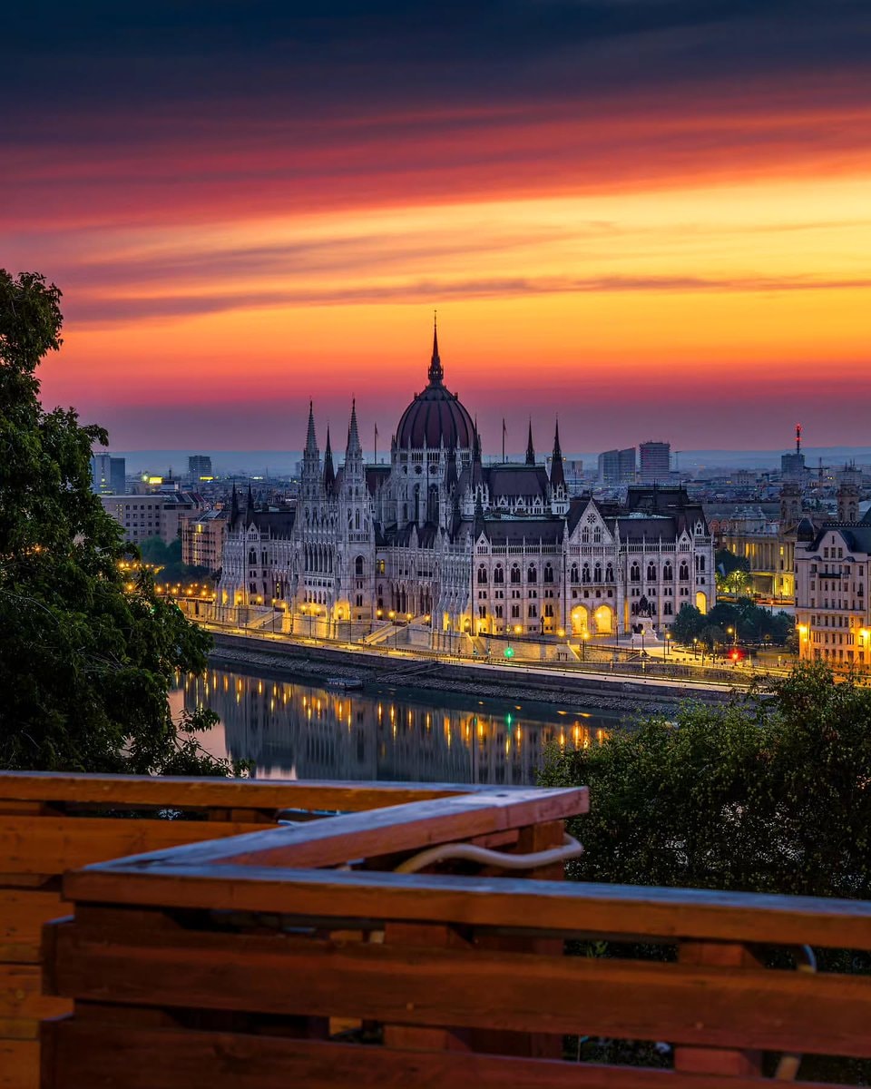 Hungarian Parliament Budapest dusk