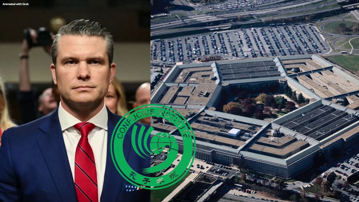 Hegseth Confucius Institutes national security threat