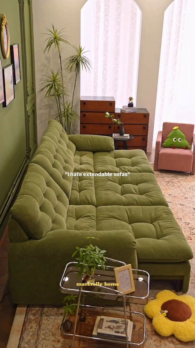 olive green tufted sectional sofa