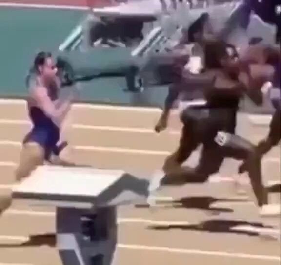 Athlete racing track Athlete racing track