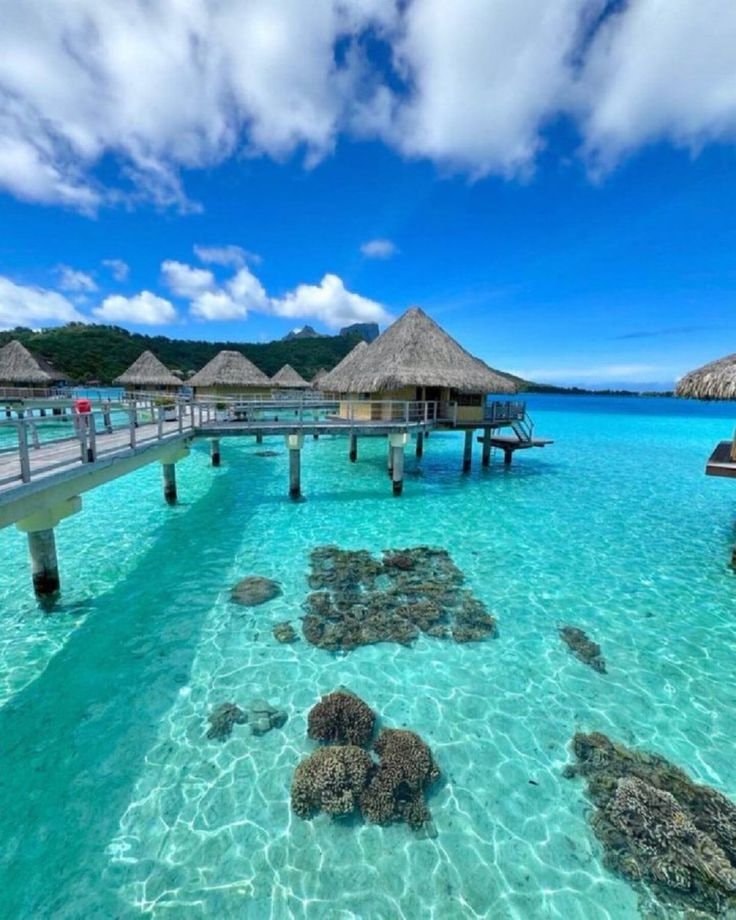 Maldives overwater bungalows