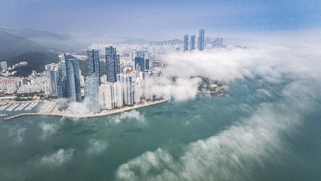 City skyline hidden by clouds (photo 2 of 4)