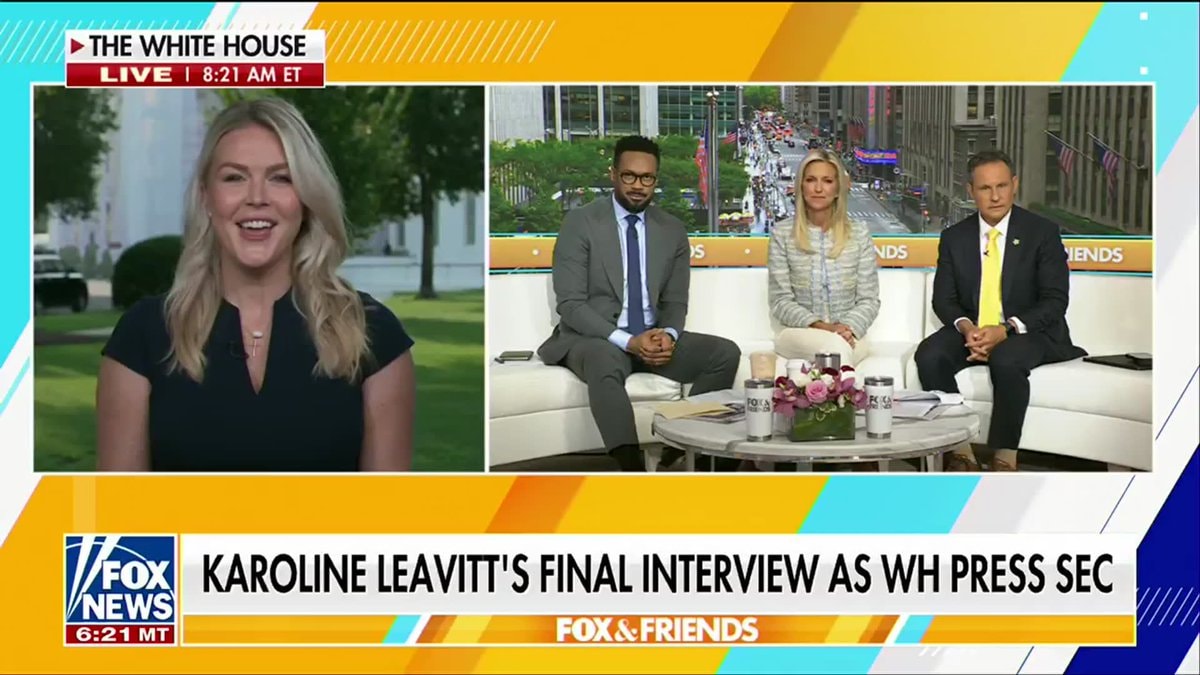 Karoline Leavitt final WH press sec interview