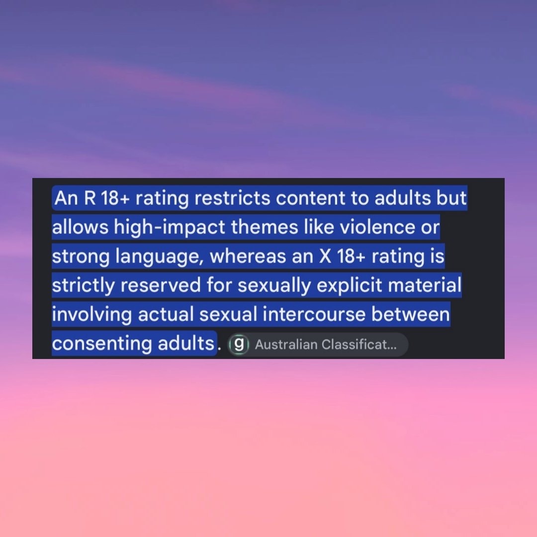 GTA 6 X 18+ Rating Australia (photo 2 of 2)