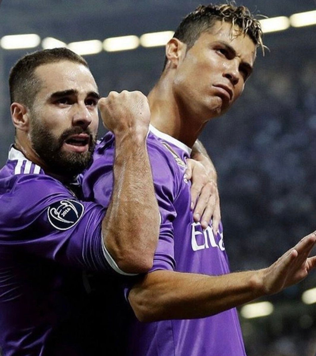 Dani Carvajal and Cristiano Ronaldo celebration