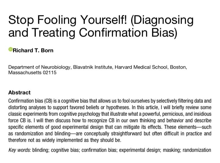 confirmation bias brain structure