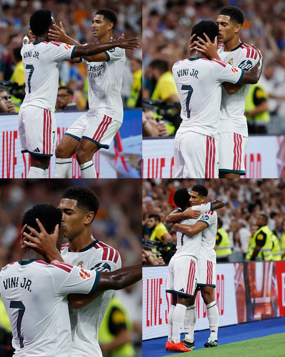 soccer players embrace