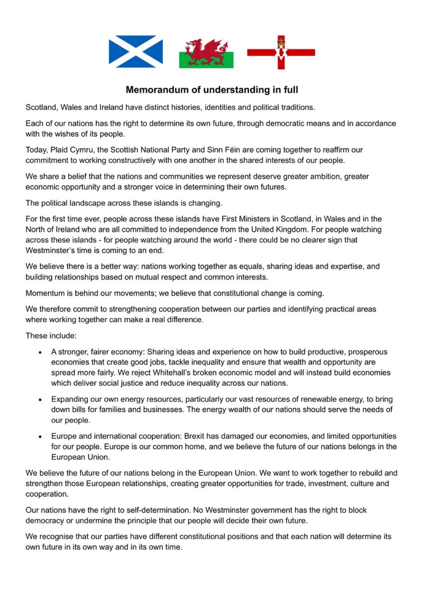 Scotland Wales Northern Ireland EU independence