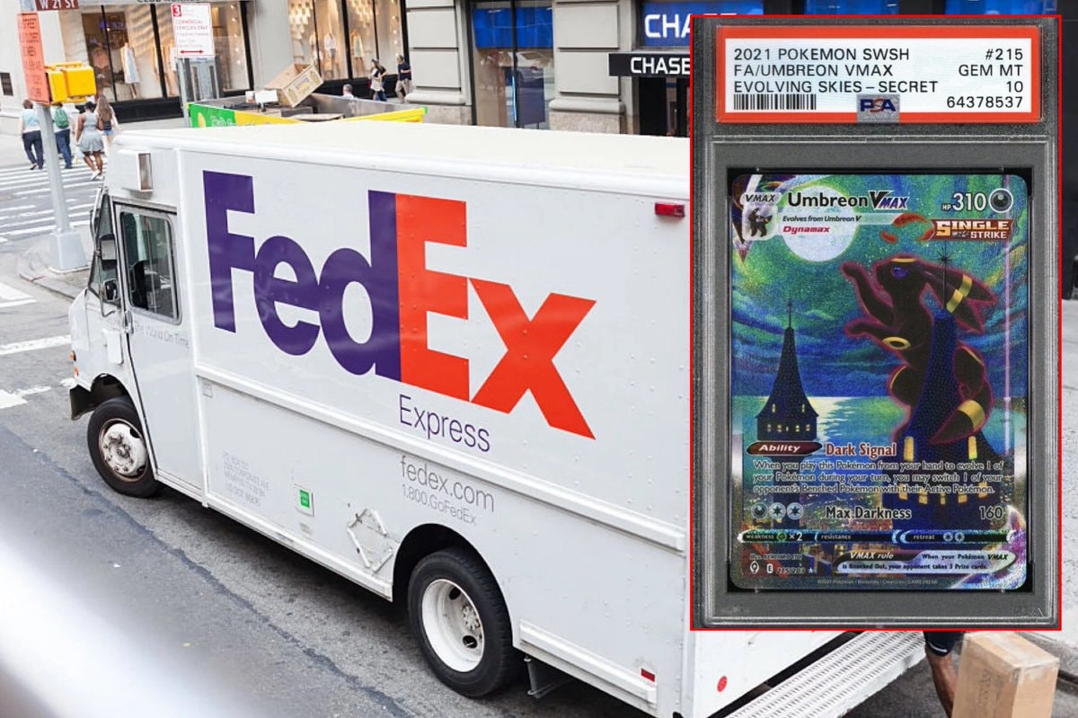 PSA cards stolen in FedEx heist