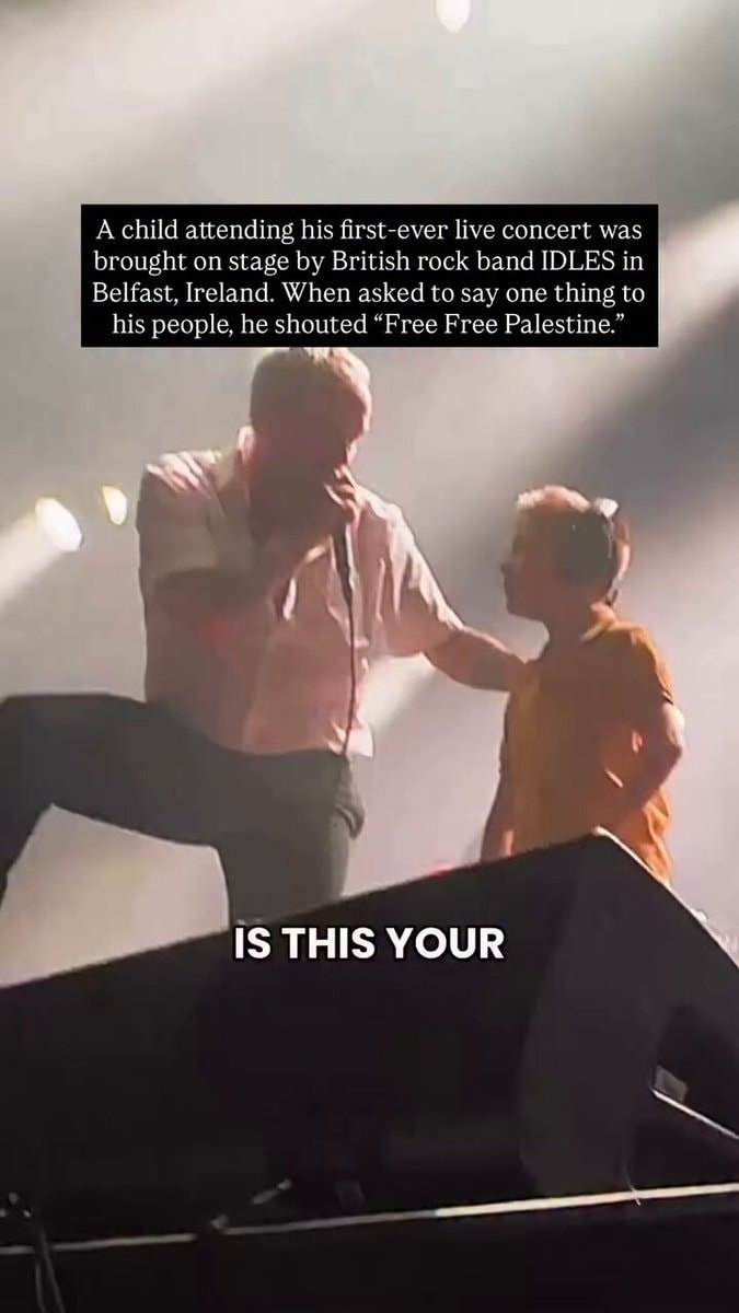 IDLES Belfast child on stage