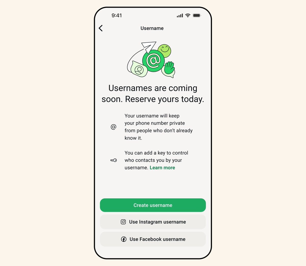 WhatsApp usernames coming soon (photo 1 of 2)