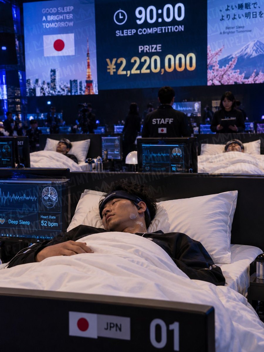 Japan sleep competition prize