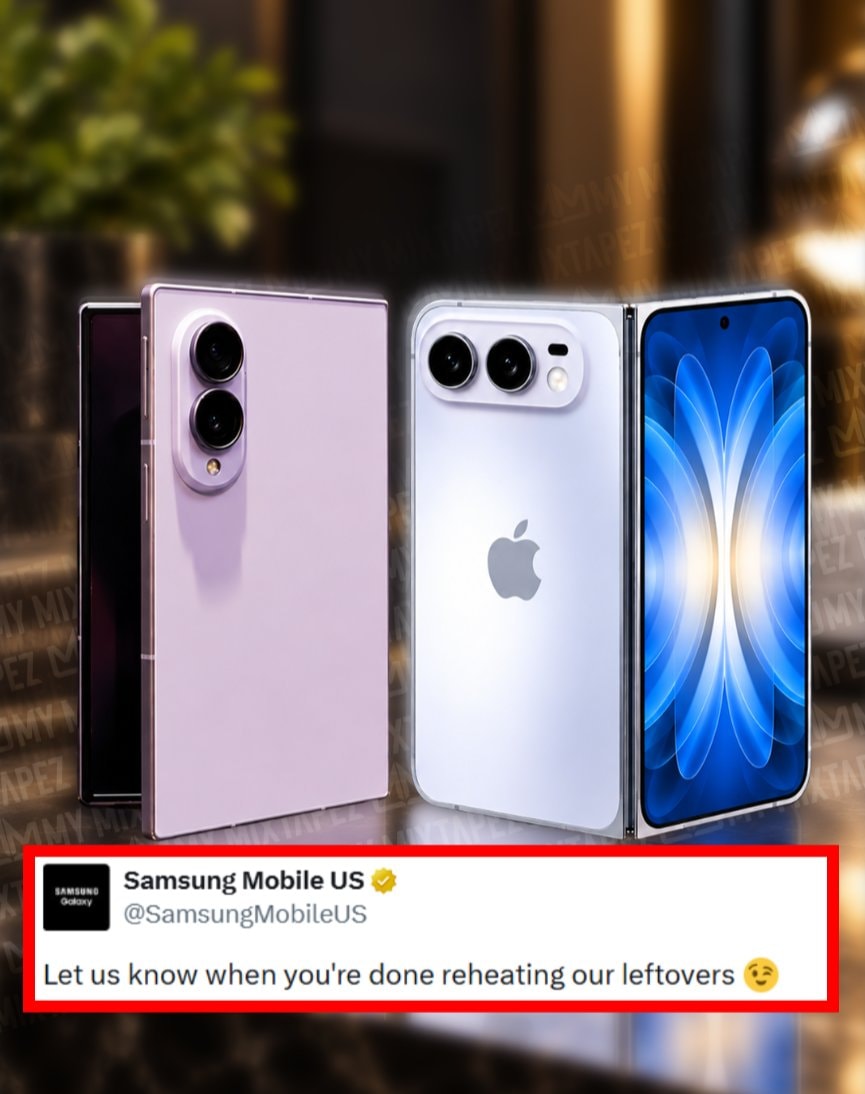 Samsung mocks Apple foldable iPhone design