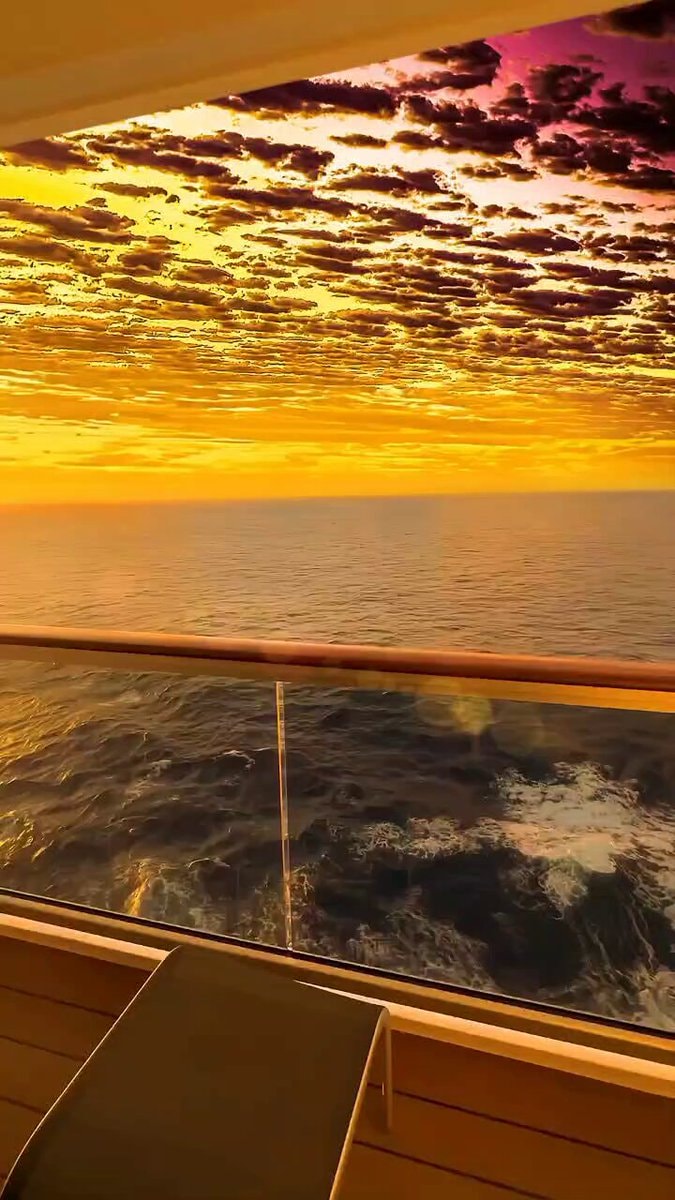 Sunset on a boat