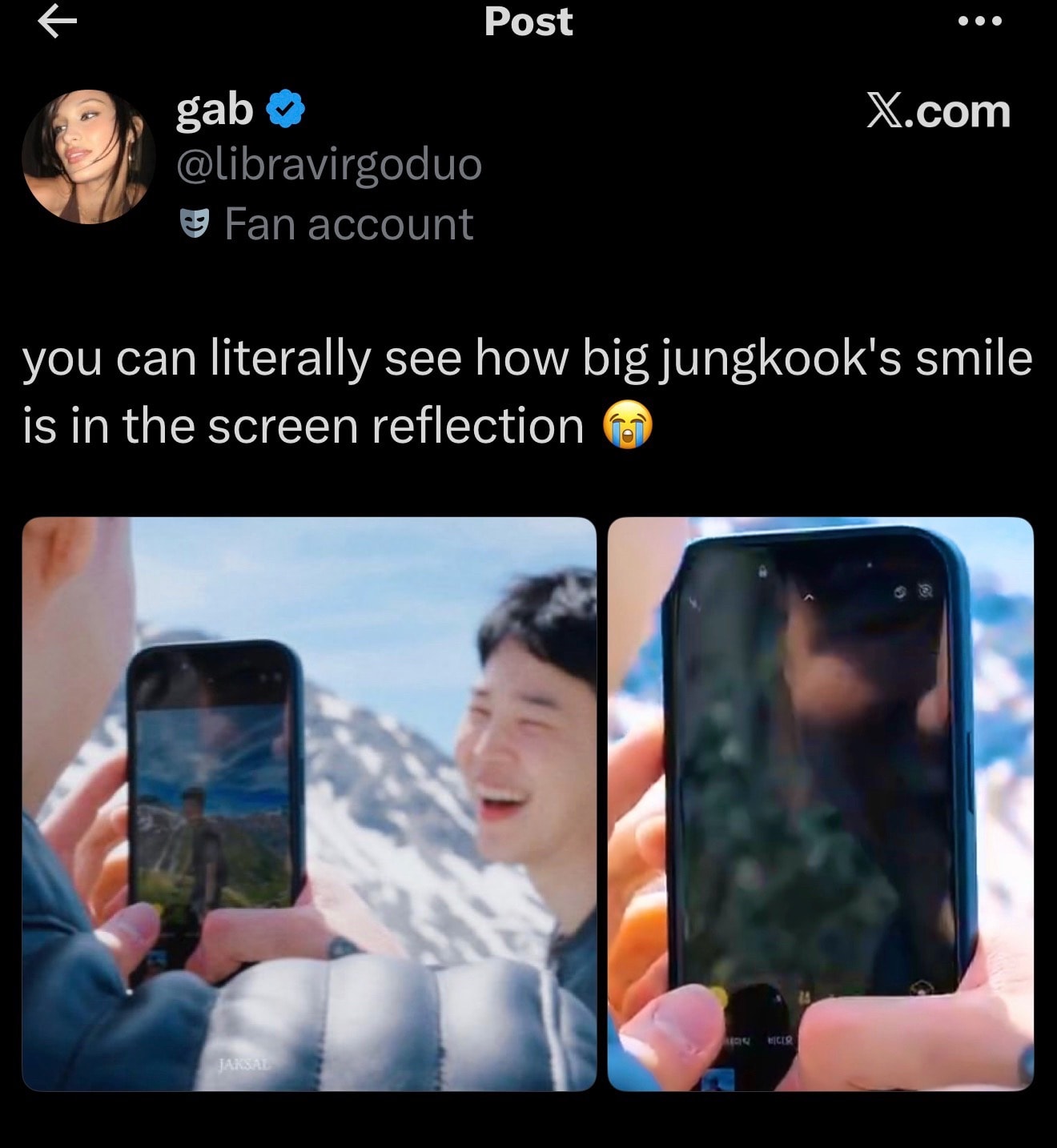 Jimin and Jungkook moment