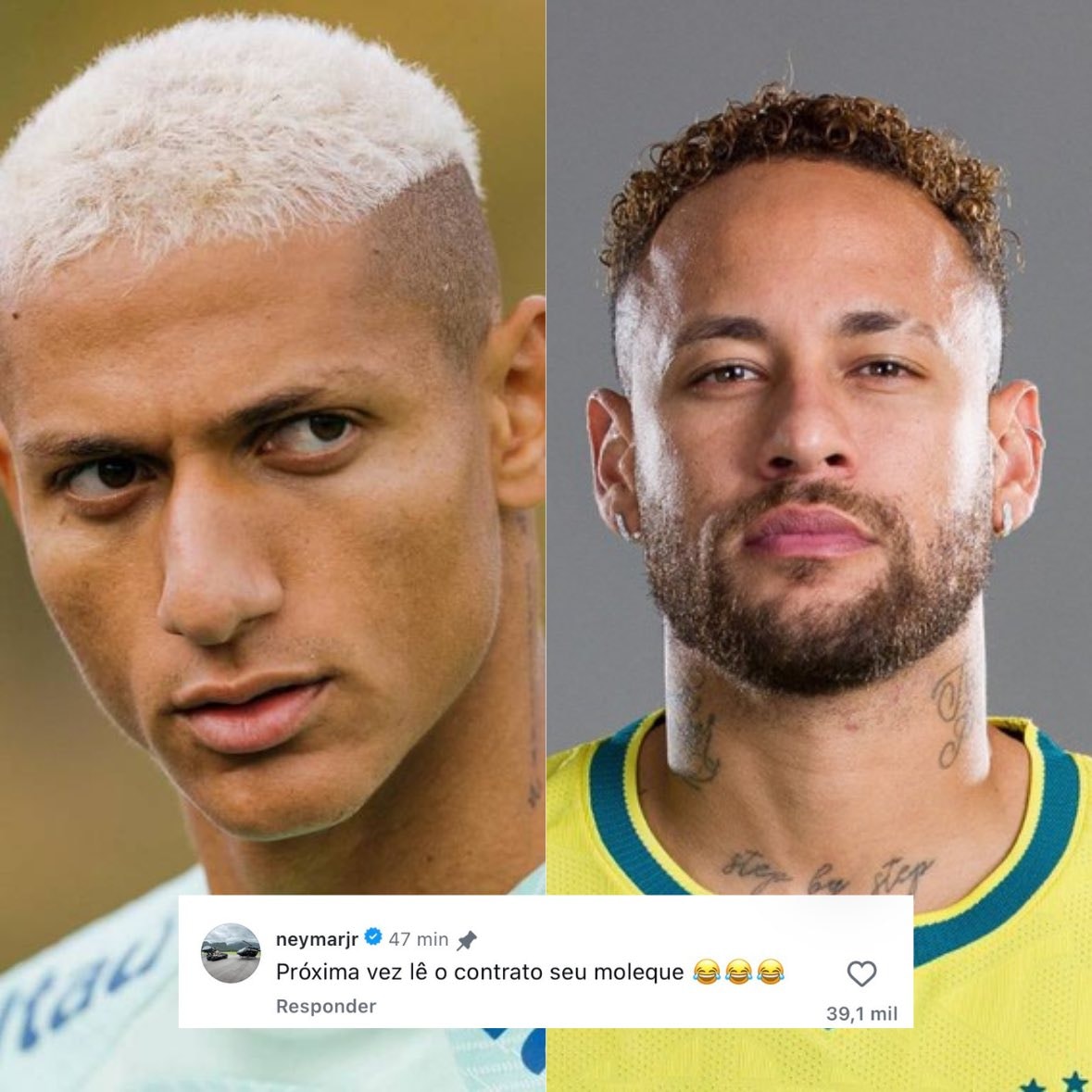 Neymar calls Richarlison a kid