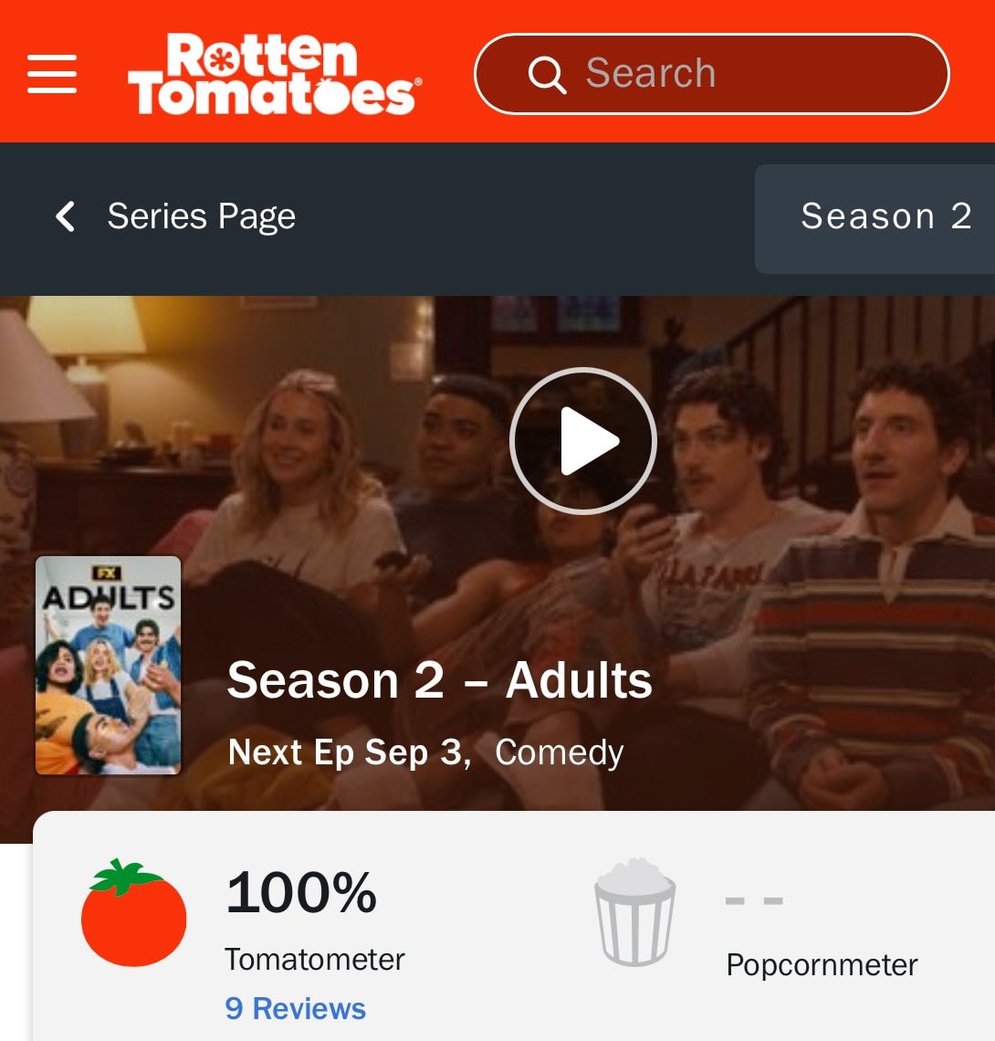 ADULTS Season 2 perfect score (photo 1 of 2)