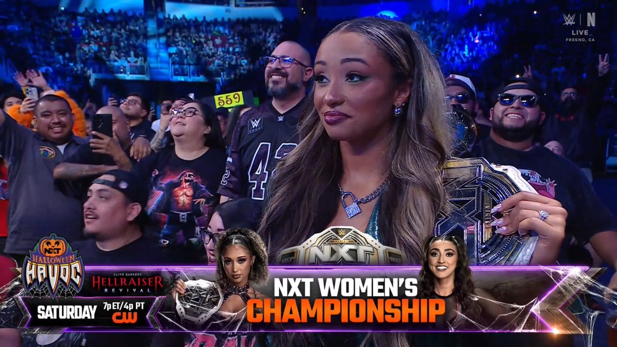 Kelani Jordan watches Bayley vs Lyra Valkyria