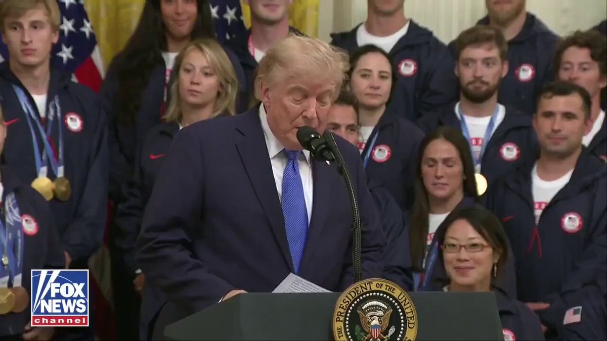 Trump welcomes Team USA at White House