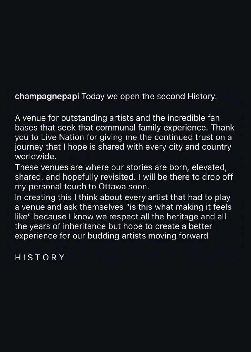 Drake History venue Ottawa (photo 2 of 2) Drake History venue Ottawa (photo 2 of 2)