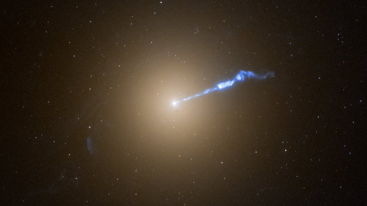 NASA black hole devouring a galaxy