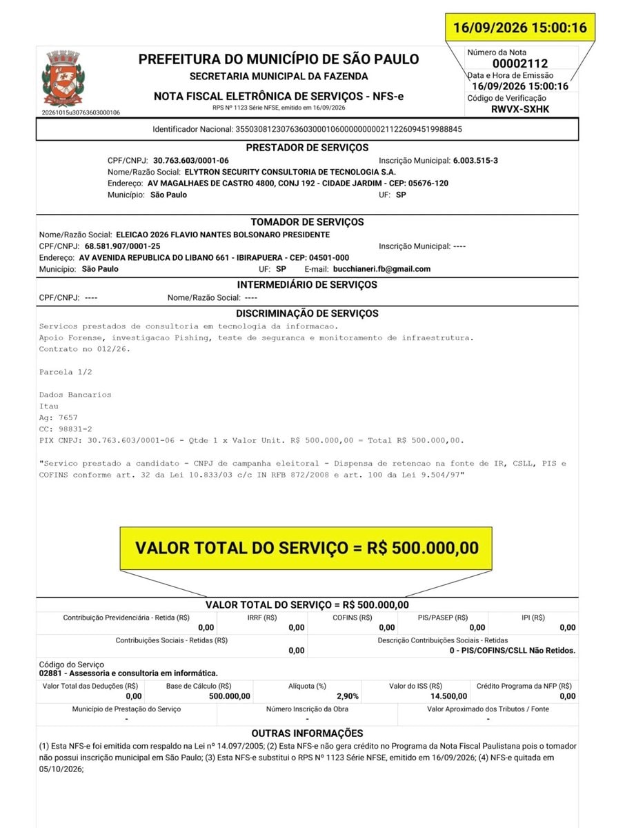 Flávio Bolsonaro AI payment allegation (photo 2 of 2)